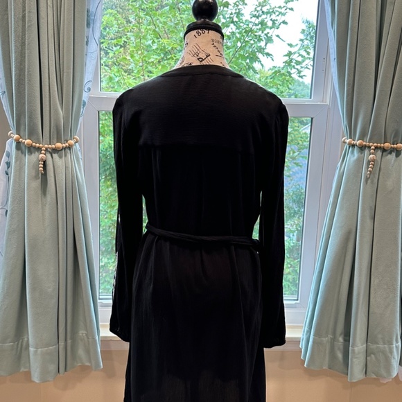 Bohemian Jessica Simpson Black & White Dress w/ Tassels - Picture 6 of 7